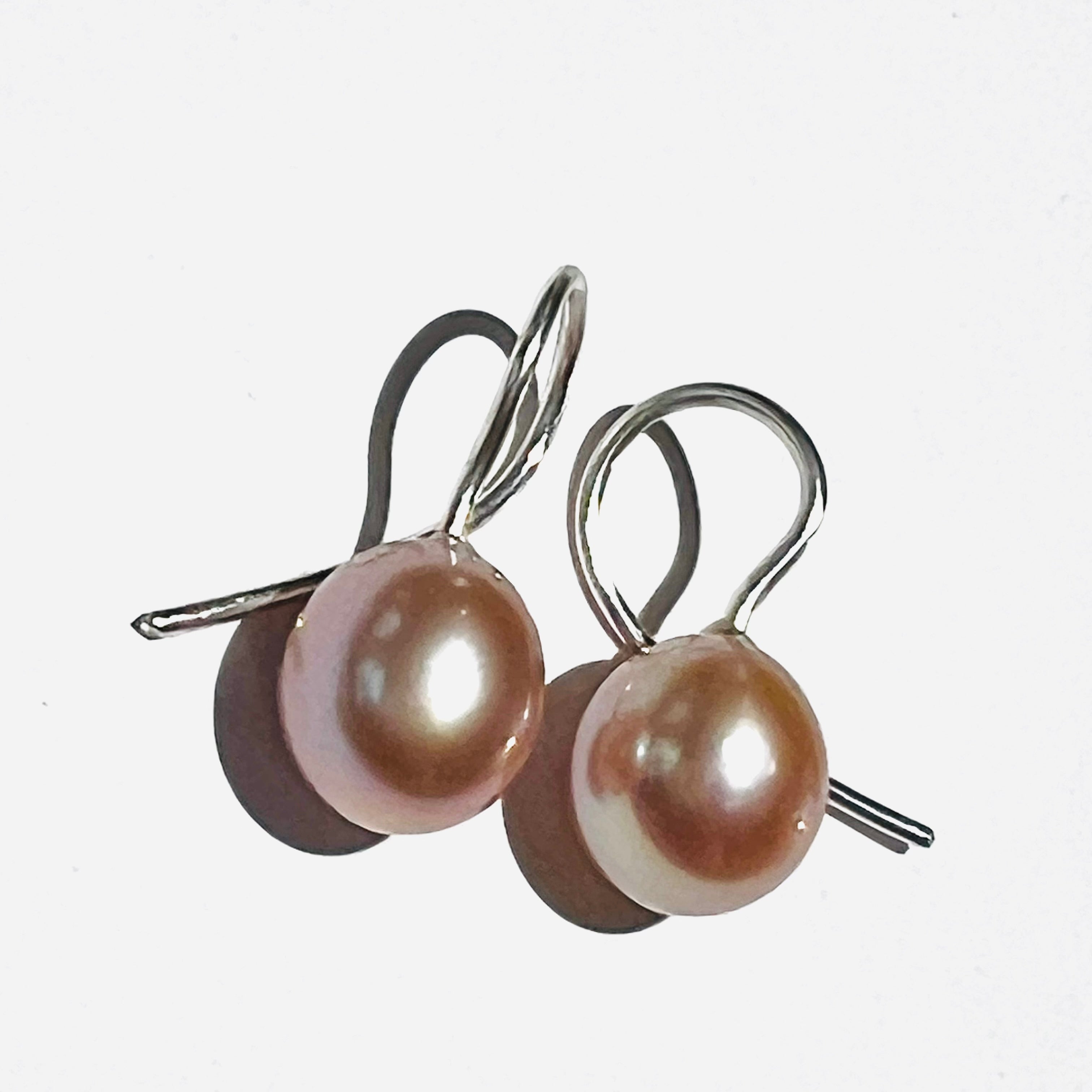 Perlenohrhängersilber