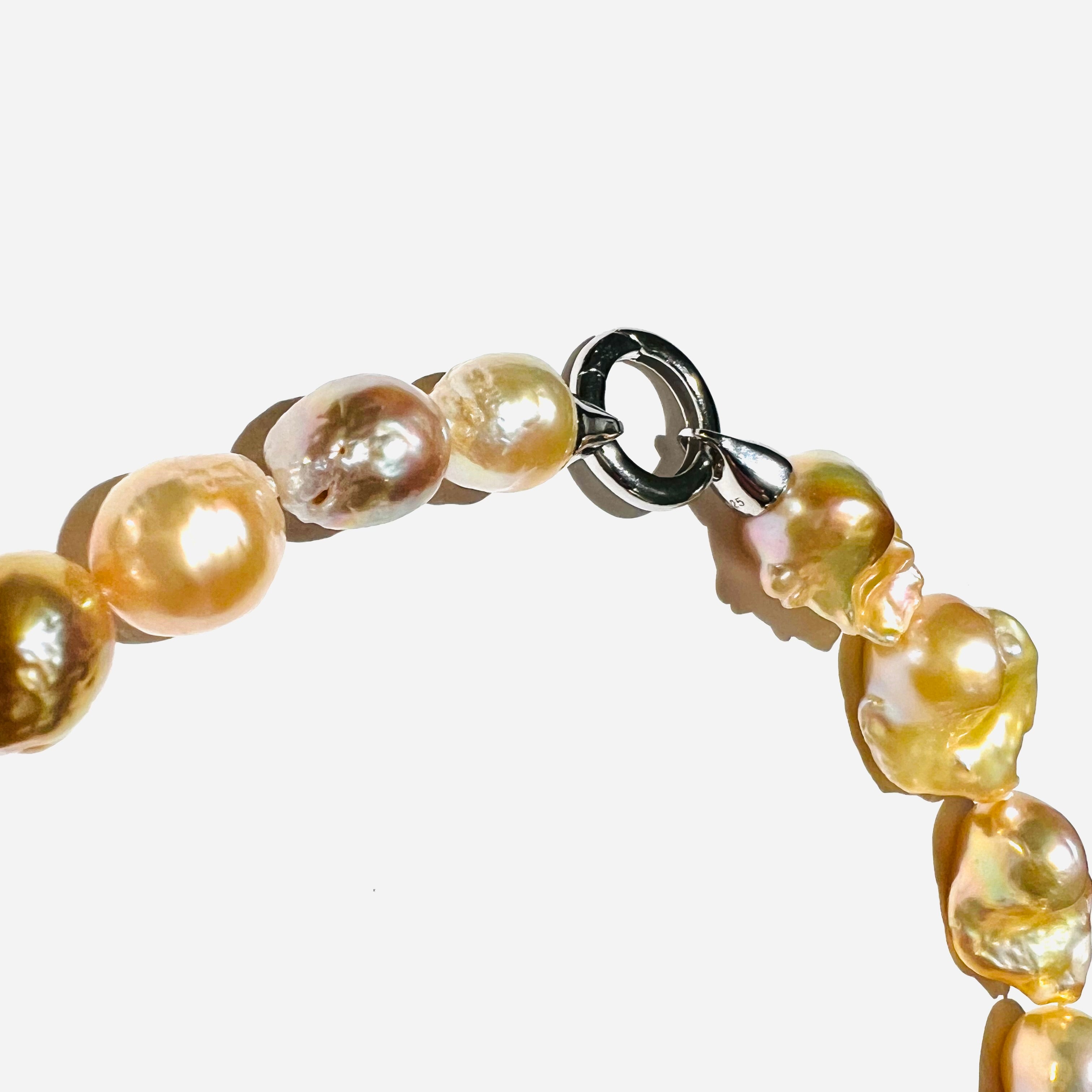 Champagnerbarockperlenkette