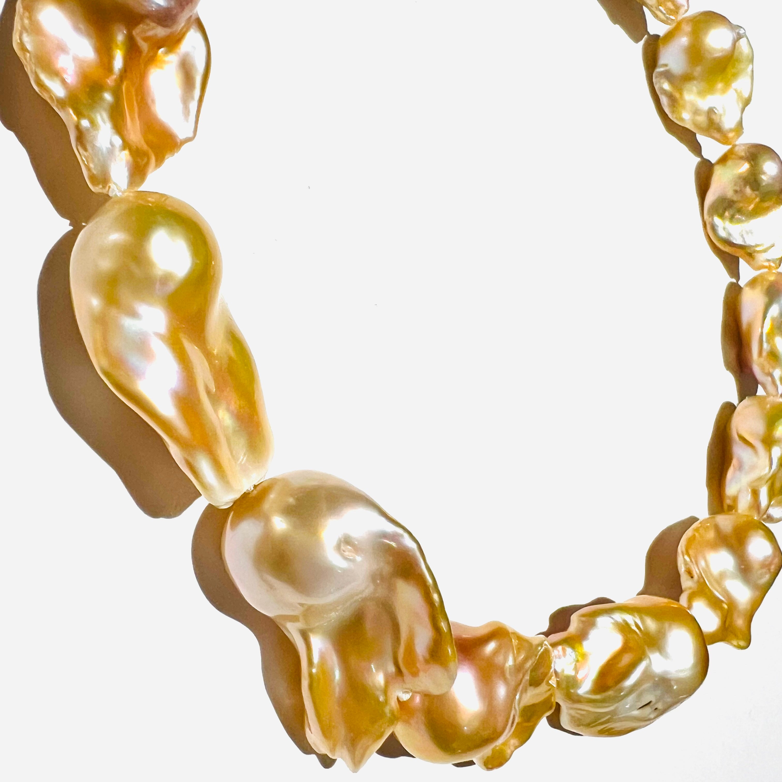 Champagnerbarockperlenkette