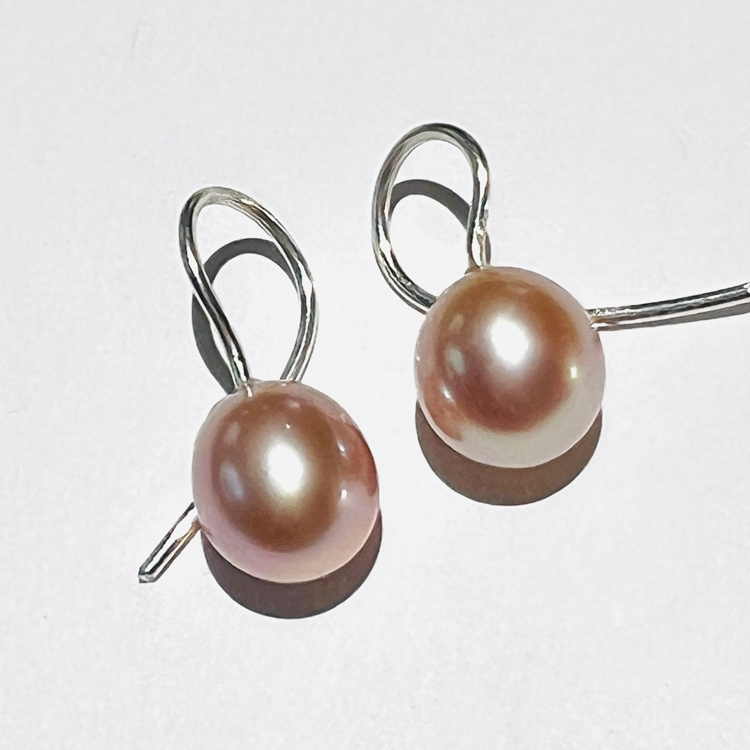 Perlenohrhängersilber